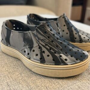Native Jefferson Marbled Slip Ons Kids 7